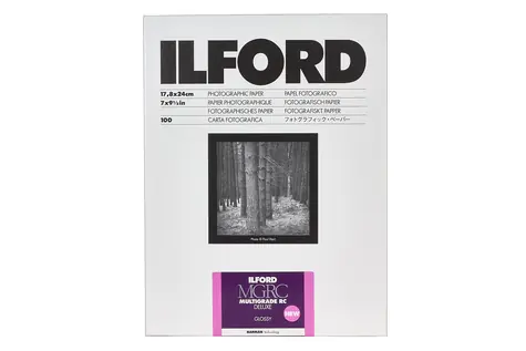 Ilford MG RC DL 1M / 25 Blatt / 17,8 x 24 cm / Schwarz-Weiß-Fotopapier / glänzend