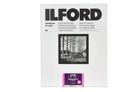 Ilford MG RC DL 1M (24 x 30,5 cm) / 10 Blatt / Schwarzweiß-Fotopapier / glänzend