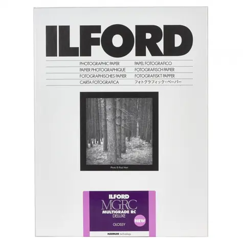 Ilford MG RC DL 1M (30,5 x 40,6 cm) / 50 Blatt / Schwarzweiß-Fotopapier / glänzend