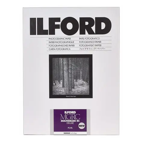 Ilford MG RC DL 44M (13 x 18 cm) / 25 Blatt / Schwarzweiß-Fotopapier / Perlglanz