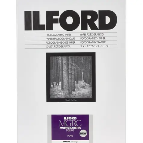  Ilford MG RC DL 44M / 50 Blatt / 30,5 x 40,6 cm / Schwarzweiß-Fotopapier / Perlglanz