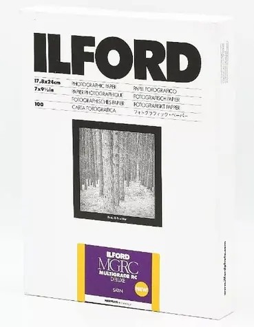 Ilford MG RC DL 25M (24 x 30,5 cm) / 50 Blatt / Schwarz-Weiß-Fotopapier / Satin