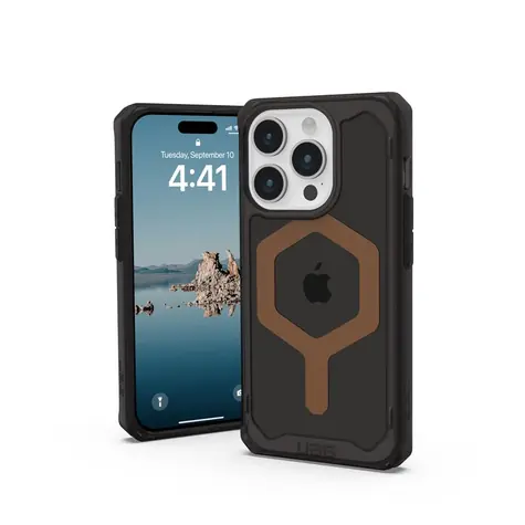 UAG Plyo MagSafe Schutzhülle für Apple iPhone 15 Pro schwarz/bronze 