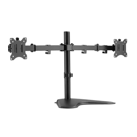 LogiLink BP0099 schwarz / Arm für 2 Monitore / VESA / 17" bis 32" / bis 8 kg 