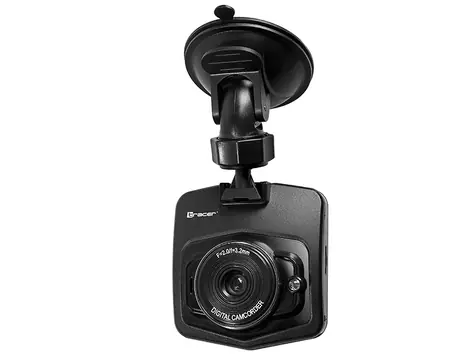 Tracer MOBIDRIVE schwarz / HD-Autokamera / 0,3 Mpix CMOS / 720p @ 30fps / 2,4" / IR-LED / Blickwinkel 90°