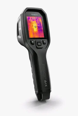 Flir TG165-X schwarz / Wärmebildkamera / TFT / 1600 x 1200 / 70 mK / USB / eMMC 4 GB / IP 54 / LED