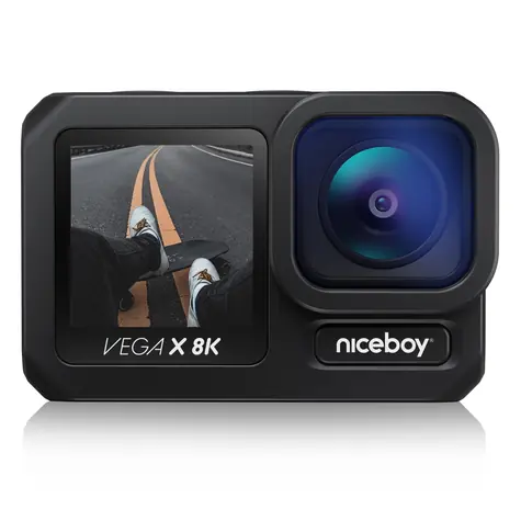 Niceboy Vega X 8K / Außenkamera / 1,3-Zoll-Display / 4K@60FPS / USB-C & HDMI