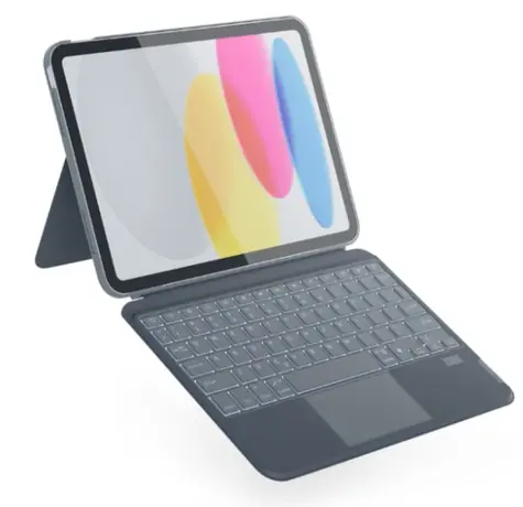 Epico Schutzhülle mit CZ Tastatur für Apple iPad 10,9" (2022) grau