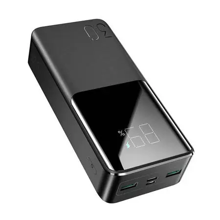 Joyroom JR-QP193 schwarz / Power Bank / 30000 mAh / 2xUSB / USB-C / Micro-USB / 22,5 W 