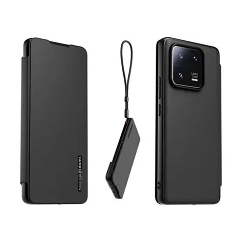 XIAOMI Made for XIAOMI Book Buchhülle mit Riemen für Xiaomi 13 Pro schwarz 