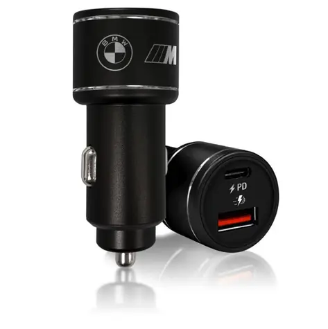 BMW M Edition 20W Kfz-Ladegerät schwarz / 1x USB / 1x USB-C