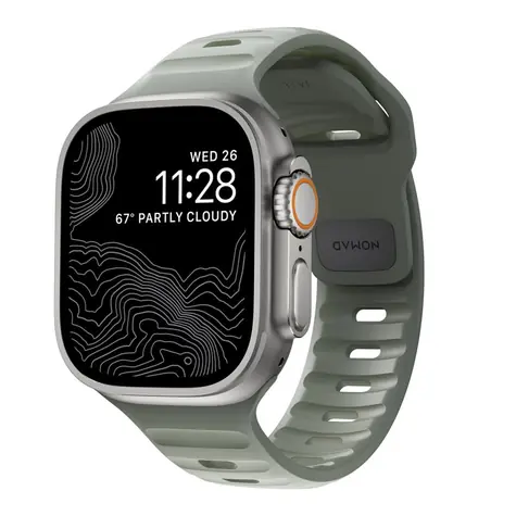 Nomad Sportarmband für Apple Watch Ultra (49 & 45 & 44 mm) ML grün 