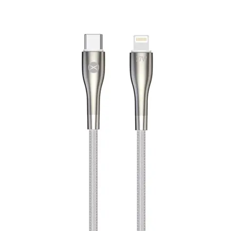 Forever Sleek Kabel USB-C (M) - Lightning (M) 1m weiß / 27W 