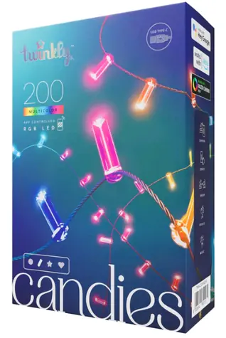 Twinkly Candies LED TWKC100RGB-G 100 Stück 6 m / Intelligente Lichterkette / RGB / WLAN / Bluetooth