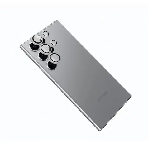 FIXED Kameraglas für Samsung Galaxy S24 Ultra, silber / Schutzglas für Kameraobjektive