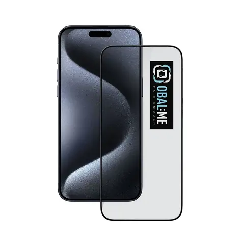 Obal:Me 5D Tempered Glass für Apple iPhone 15 Pro schwarz
