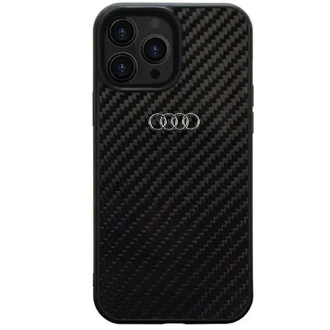 Audi Carbonfaser-Rückseite für Apple iPhone 13 Pro Max, schwarz 