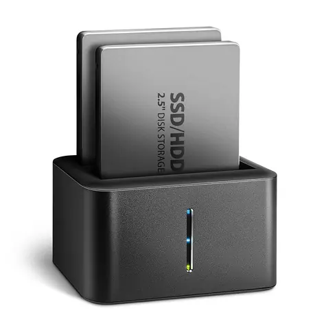 Axagon ADSA-D25, USB 5 Gbit/s - 2x SATA 6G 2,5" SSD/HDD CLONE MINI Dockingstation