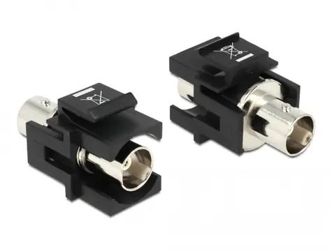 DeLock Adapter BNC (F) - BNC (F) schwarz