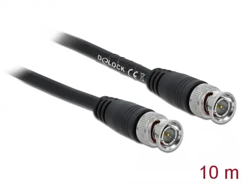 DeLock Kabel BNC (M) - BNC (M) 10m schwarz