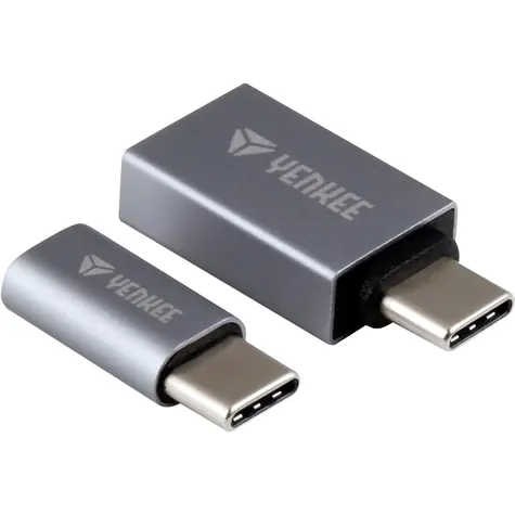 YENKEE YTC 021 Adapterset USB-C (M) - USB-A 3.0 (F) + USB-C (M) - Micro-USB (F) 