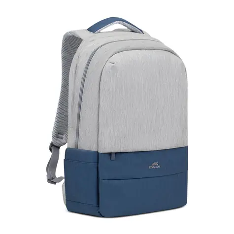 Riva Case 7567 grau-blau / Laptop-Rucksack 17,3"