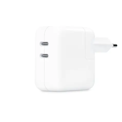 Apple 35W USB-C Dual Port Netzteil / 35W / für iPhone & iPad & MacBook / ohne Kabel