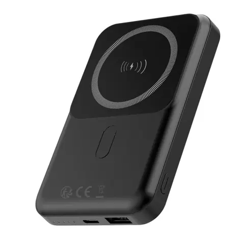 Forever MATB-100 schwarz / Powerbank / 10.000 mAh / USB + USB Typ C / PD + QC