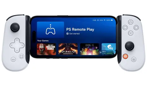 Backbone One PlayStation Edition Mobile Gaming Controller für USB-C weiß / Gaming Controller für Mobiltelefone