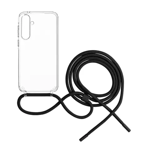 FIXED Pure Neck Case mit schwarzem Trageband für Samsung Galaxy A35 5G