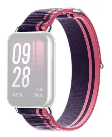 XIAOMI Ersatzarmband Geflochtenes Schnellverschlussband lila