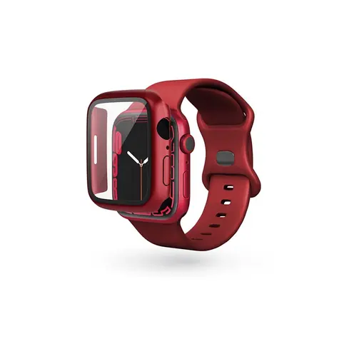 Epico Glass Schutzhülle für Apple Watch Watch 7/8 (41 mm) rot