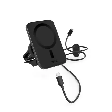 Epico Qi2 Mag+ kabelloses Autoladegerät 15W schwarz