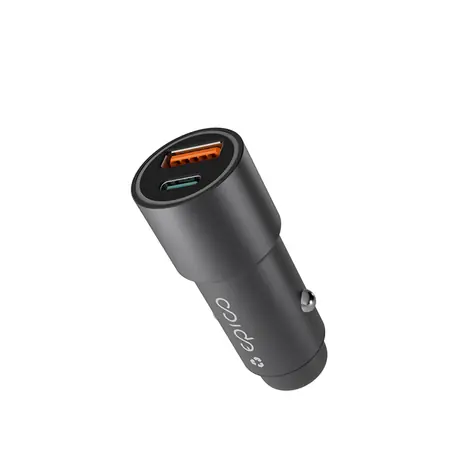 Epico Resolve 38W Dual-Autoladegerät, Space Grey / 1x USB-A & 1x USB-C