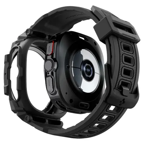 Spigen Rugged Armor Pro Schutzhülle mit Band für Samsung Galaxy Watch Ultra schwarz