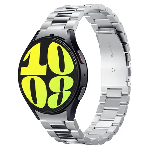 Spigen Modern Fit 316L Edelstahlarmband für Samsung Galaxy Watch 7 44 & 40 mm Silber