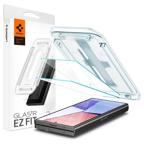 Spigen Glass tR EZ Fit Cover 2er-Pack Schutzglas mit Anwendungstool für Samsung Galaxy Z Fold6 / 2 Stück