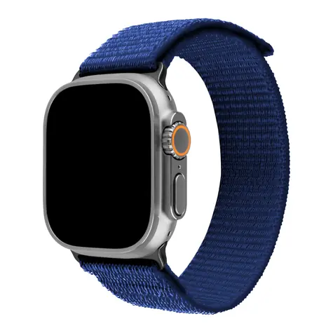 FIXED Nylon-Sportarmband für Apple Watch Ultra 49 mm, dunkelblau