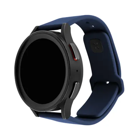FIXED Satz Silikonbänder Sportliches Silikonarmband mit Schnellverschluss 22 mm für Smartwatch blau