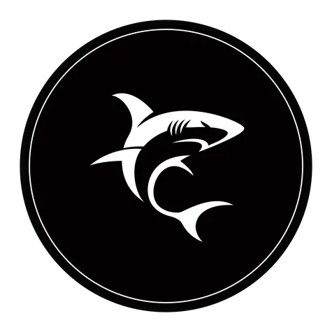 White Shark PHARAOH Schutzmatte unter dem Stuhl schwarz-weiß / rund / Durchmesser 120 cm 