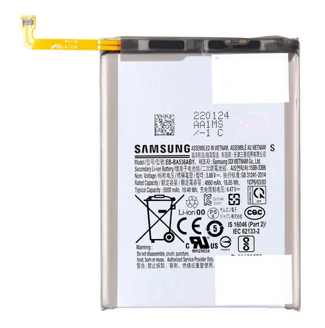 Samsung Akku EB-BA536ABY Li- ION 5000 mAh Service Pack