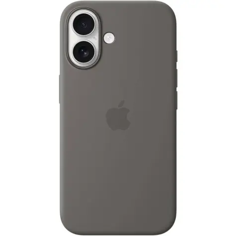 Apple Silikonhülle mit MagSafe für iPhone 16 - Steingrau