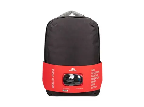 Riva Case 7563 schwarz / 15,6" Laptop-Rucksack und kabellose Maus