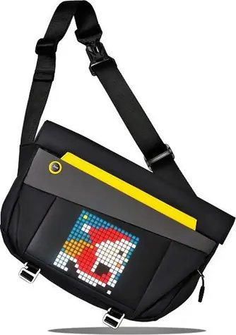 Divoom Pixoo Slingbag-V schwarz / Umhängetasche mit Pixel-Art-Display / IP68