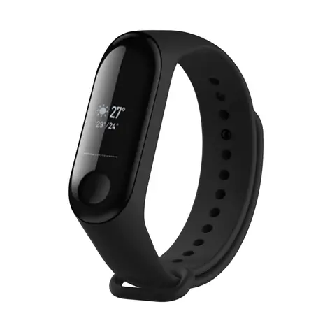 FIXED Silikonarmband Silikonarmband für XIAOMI Mi Band 3/4 schwarz