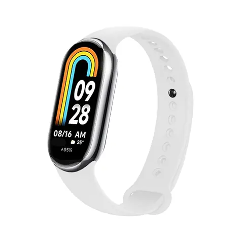 FIXED Silikonarmband Silikonarmband für XIAOMI Mi Band 8/ SMART Band 9 weiß