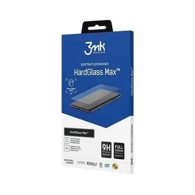 3mk HardGlass MAX Schwarzes gehärtetes Glas für Samsung Galaxy Z Fold 6 (Vorderseite)