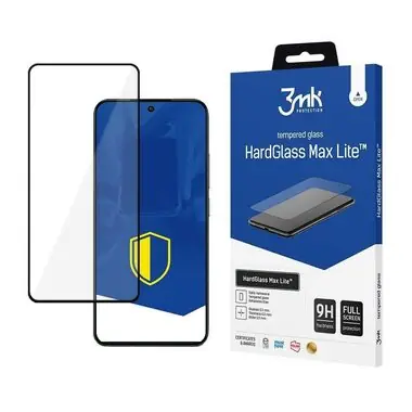 3mk HardGlass Max Lite Schwarzes gehärtetes Glas für XIAOMI 14T Pro