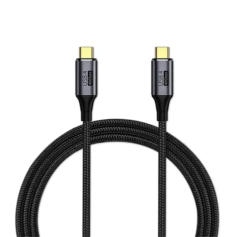 PremiumCord USB4 Gen 3x2 40 Gbit/s 8K@60Hz geflochtenes Kabel Thunderbolt 3 Länge 0,3 m / 240 W