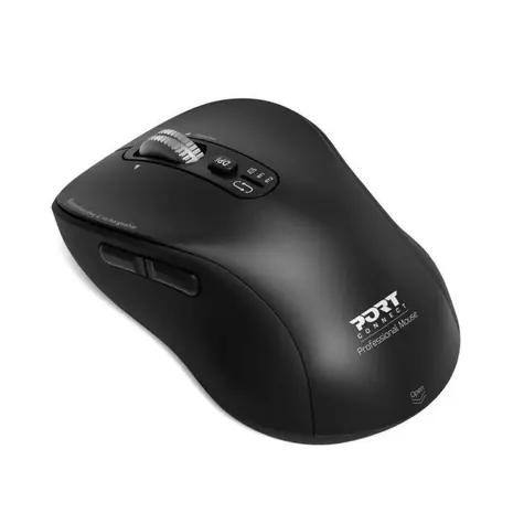 PORT CONNECT Expert schwarz / kabellose Maus / 3200 DPI / 2,4 GHz / Bluetooth / USB-A/C
